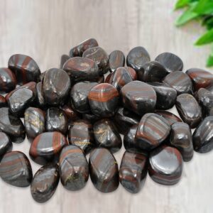 Tiger Iron Tumbled Stones, Polished Tumbled Gemstones Tiger Iron Tumbled Stones, Polished Tumbled Gemstones