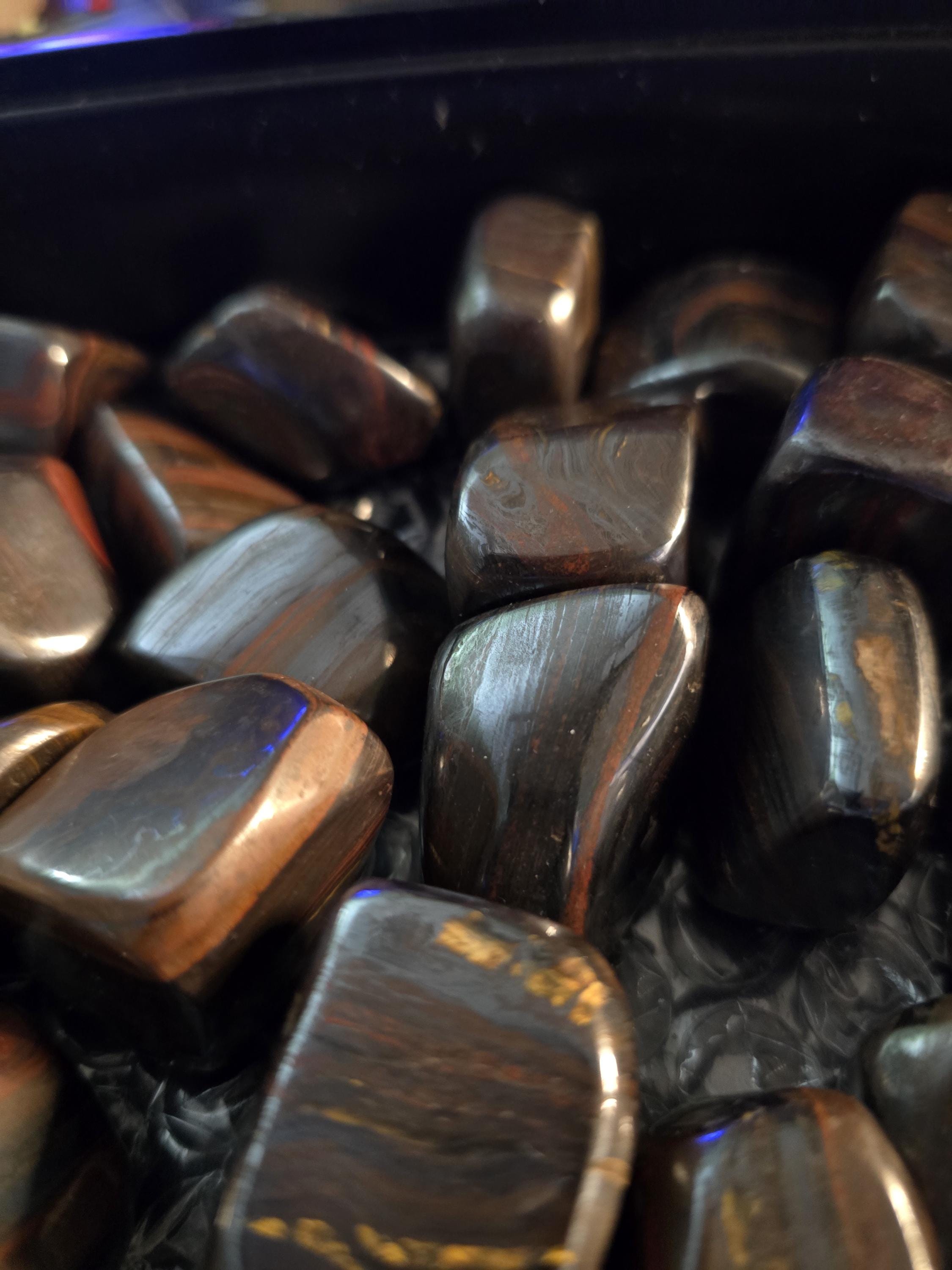 Tiger Iron Tumble Stone: Grounding Crystal For Strength & Focus Tiger Iron Tumble Stone: Grounding Crystal For Strength & Focus
