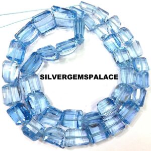 AAAA+ Rare Sky Blue Topaz Faceted Nuggets Beads Blue Topaz Nuggets Gemstone Beads Great Luster Blue Topaz Gemstone Beads Jewelry Nuggets 18” AAAA+ Rare Sky Blue Topaz Faceted Nuggets Beads Blue Topaz Nuggets Gemstone Beads Great Luster Blue Topaz Gemstone Beads Jewelry Nuggets 18”