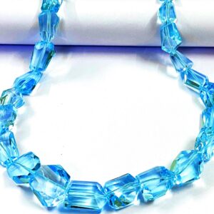Aaaa+ Swiss Blue Topaz Laser Cut Nugget Beads 11x18 Mm Natural Blue Topaz Gemstone Beads 18” Swiss Blue Topaz Faceted Beads Blue Nugget Bead Aaaa+ Swiss Blue Topaz Laser Cut Nugget Beads 11x18 Mm Natural Blue Topaz Gemstone Beads 18” Swiss Blue Topaz Faceted Beads Blue Nugget Bead