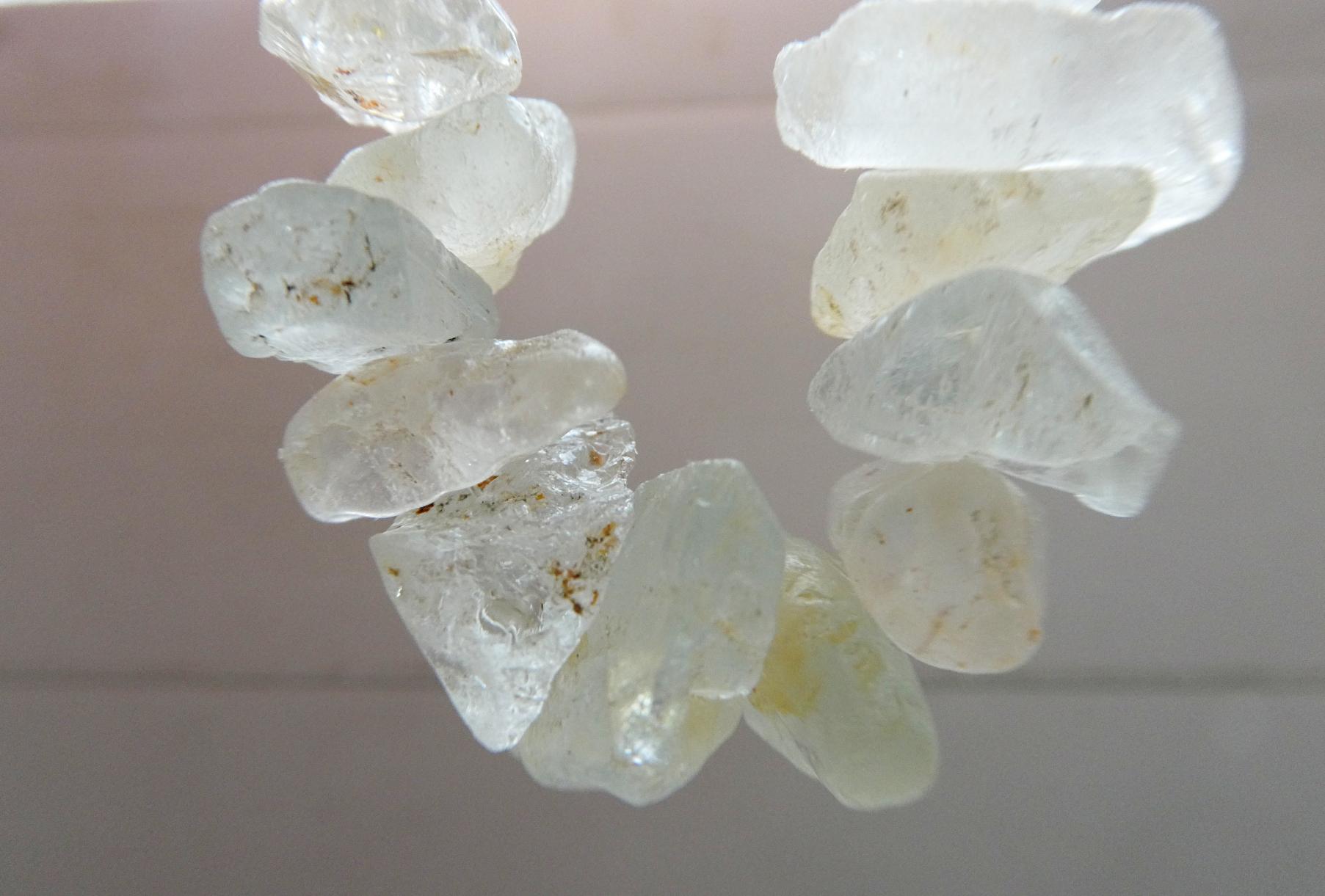 Blue Topaz Crystals 12-16mm Beads-2in Strand Raw Gemstone -jewelry Making- Craft Natural Beads