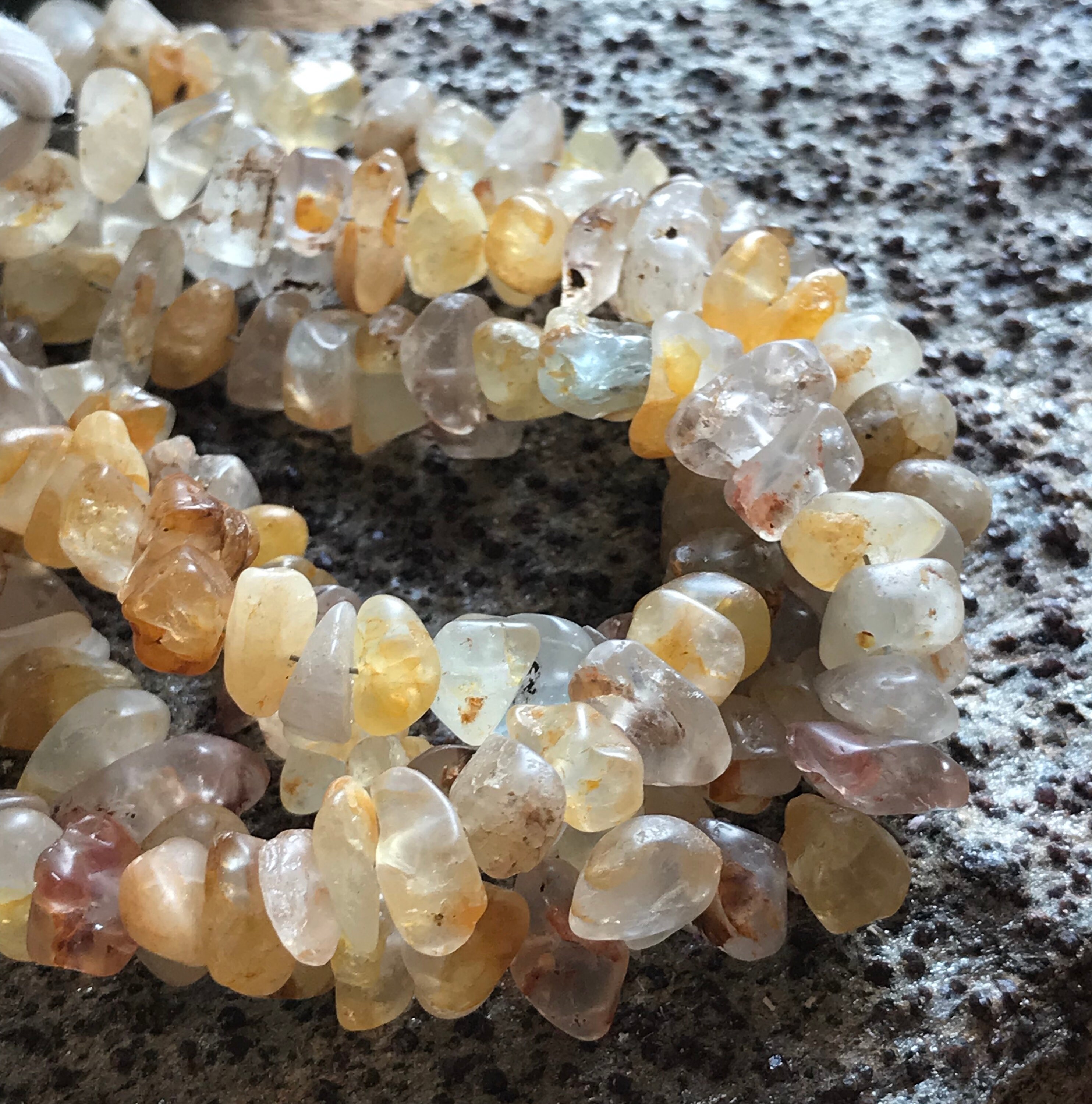 Golden Topaz Beads Nuggets Smooth Polished Stone Natural Full Strand Golden Topaz Beads Nuggets Smooth Polished Stone Natural Full Strand