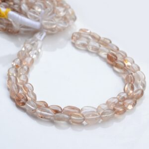 Imperial Copper Topaz Smooth Oval Shaped Tumble Beads, 8-9mm Natural Brown Topaz Gemstone Beads, Sold As 16 Inch Strand, GDS1974 Imperial Copper Topaz Smooth Oval Shaped Tumble Beads, 8-9mm Natural Brown Topaz Gemstone Beads, Sold As 16 Inch Strand, GDS1974