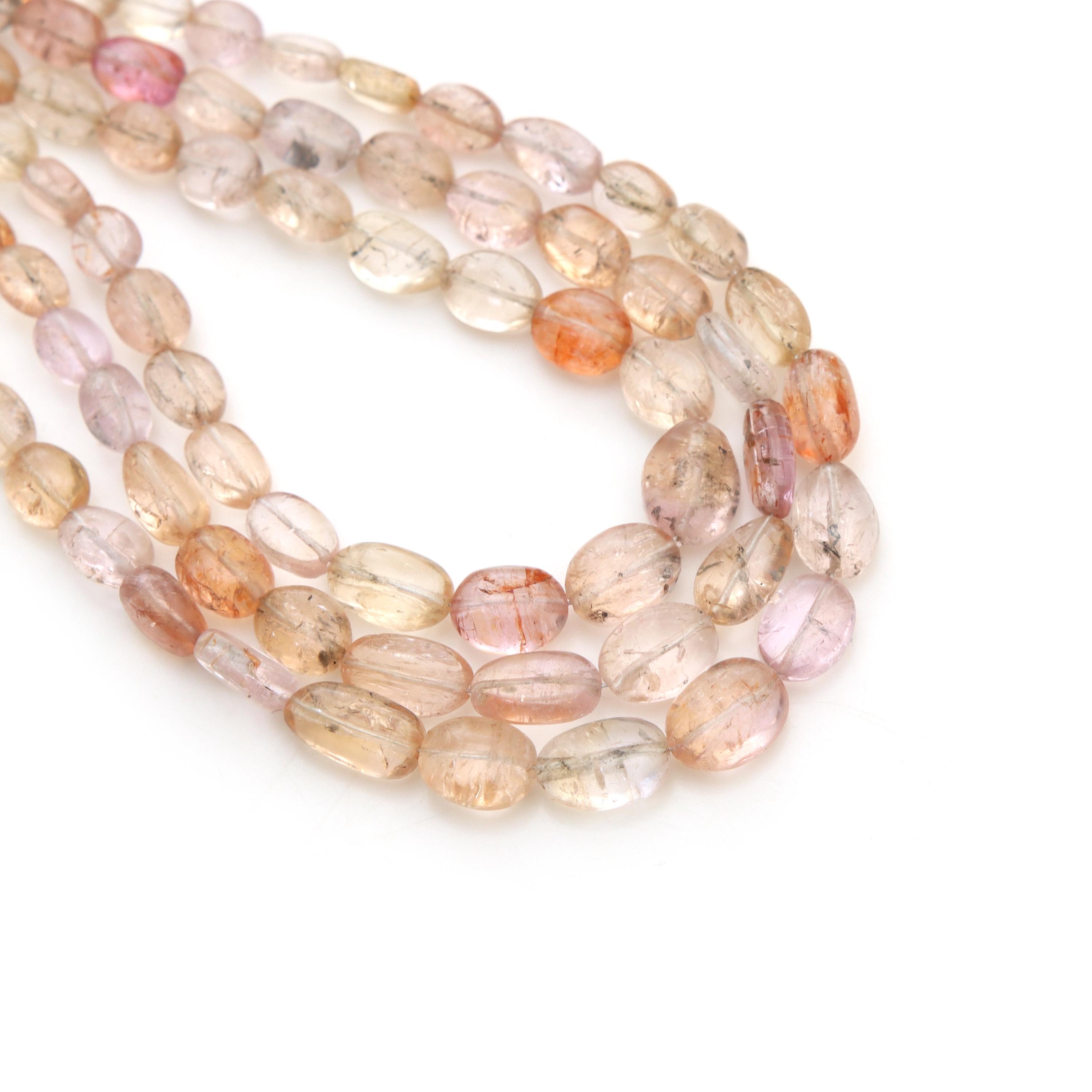 Imperial Topaz Smooth Tumble Beads, 3x4 Mm To 8x10 Mm, Imperial Topaz Beads, Natural Pink Imperial Topaz Tumble Beads, 18 Inch Full Strand Imperial Topaz Smooth Tumble Beads, 3x4 Mm To 8x10 Mm, Imperial Topaz Beads, Natural Pink Imperial Topaz Tumble Beads, 18 Inch Full Strand
