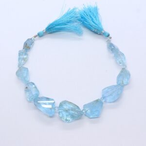 Natural Sky Blue Topaz Nuggets Beads, 6-14 Mm Light Blue Topaz Tumble, Sky Blue Topaz Faceted Bead 9" Sky Topaz Faceted Tumble Beads Natural Sky Blue Topaz Nuggets Beads, 6-14 Mm Light Blue Topaz Tumble, Sky Blue Topaz Faceted Bead 9" Sky Topaz Faceted Tumble Beads