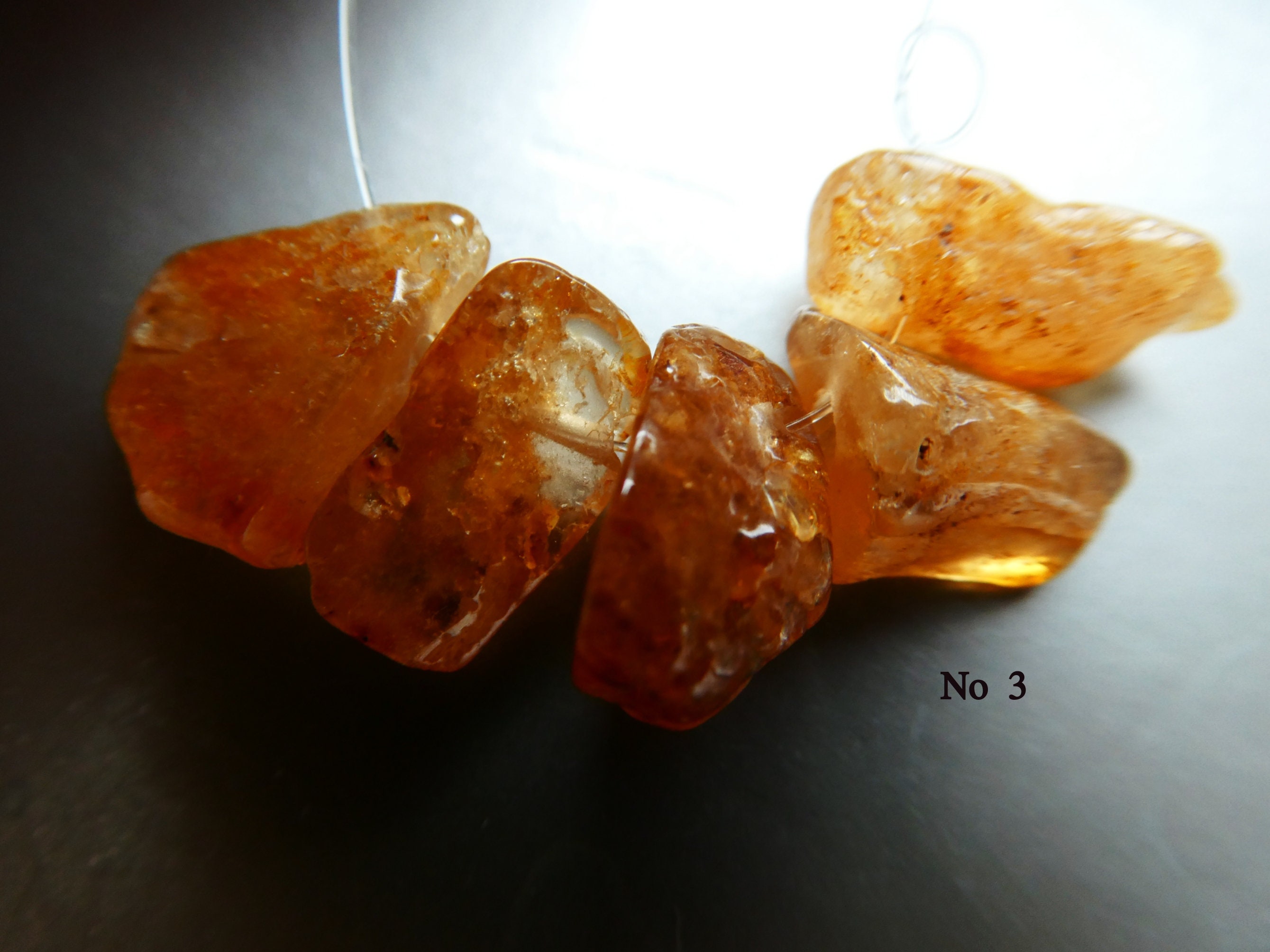 Imperial Raw Topaz 9-11mm Slices Beads -5 Pcs Free Shape Crystals-jewelry Making-natural Craft Beads