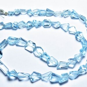 Superb Blue Topaz Nugget Beads - 123 Carats - 15.5 inches - Natural Beautiful Faceted Eyeclean Blue Topaz Nuggets -Size is 6 - 10mm #2334 Superb Blue Topaz Nugget Beads - 123 Carats - 15.5 inches - Natural Beautiful Faceted Eyeclean Blue Topaz Nuggets -Size is 6 - 10mm #2334