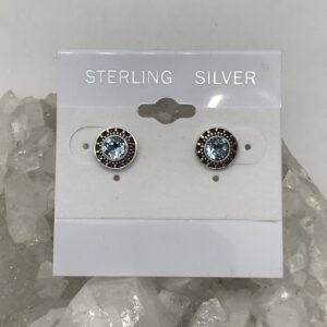 Blue Topaz Stud Earrings Blue Topaz Stud Earrings