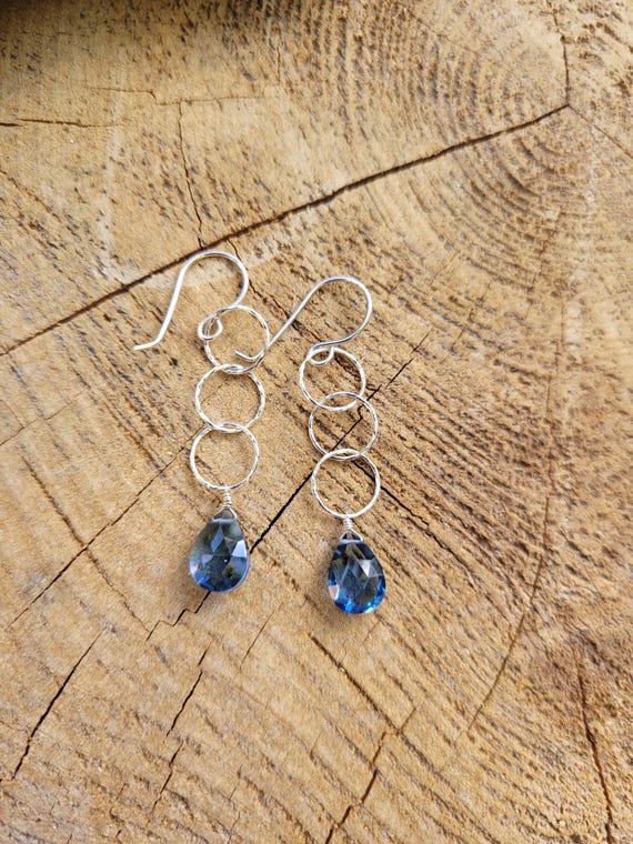London Blue Topaz Earrings. Gold Or Silver Available. London Blue Topaz Earrings. Gold Or Silver Available.
