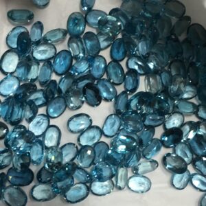 10 PIECES- Finest Quality- Natural London Topaz Faceted Undrilled Cabochons Stone, Topaz Gemstone Beads For Sale, Jewelry Making Cabochons