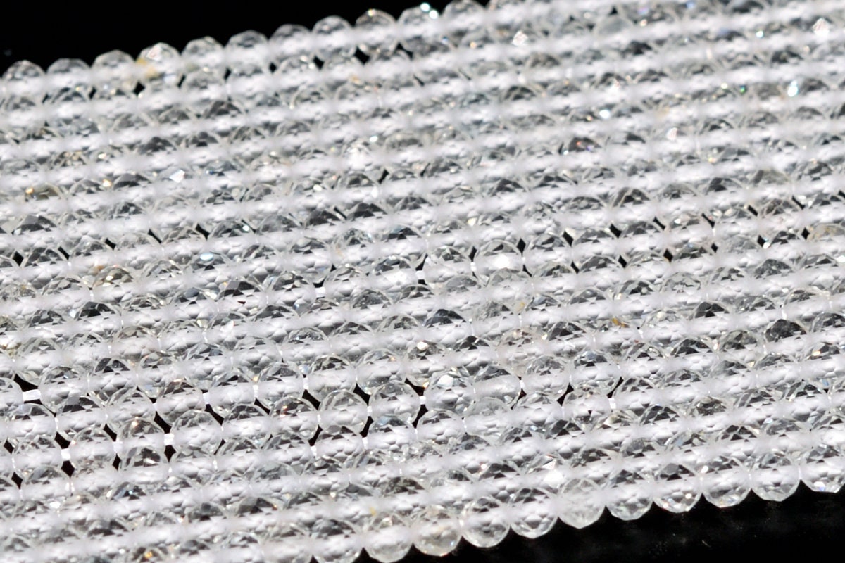 2mm Topaz Beads Grade A Genuine Natural Gemstone Full Strand Faceted Round Loose Beads 15.5" Bulk Lot Options (107699-2509)