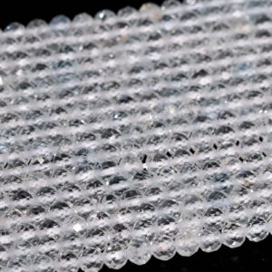 3MM Topaz Beads Grade A Genuine Natural Gemstone Full Strand Faceted Round Loose Beads 15" Bulk Lot Options (107700-2509)