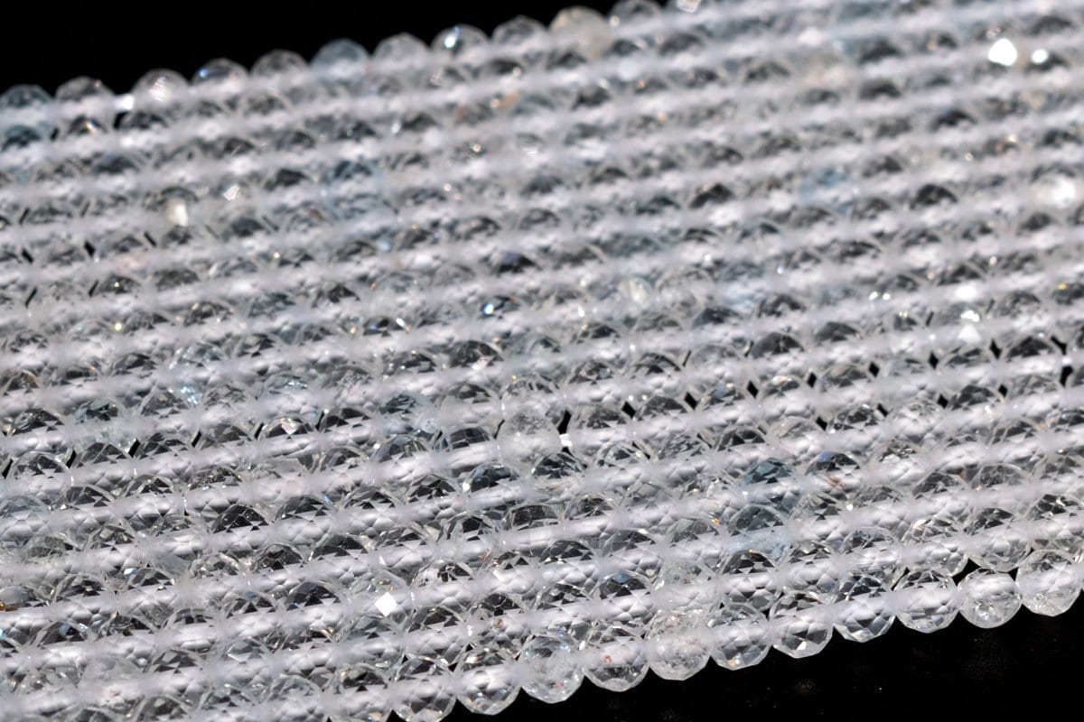 3mm Topaz Beads Grade A Genuine Natural Gemstone Full Strand Faceted Round Loose Beads 15" Bulk Lot Options (107700-2509)