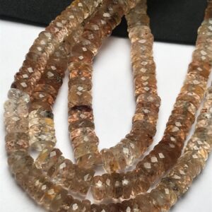 Beautiful Top Quality Imperial Topaz Tyre Faceted Beads, 6.5-8 MM Approx 8 Inches Strand An Amazing Item