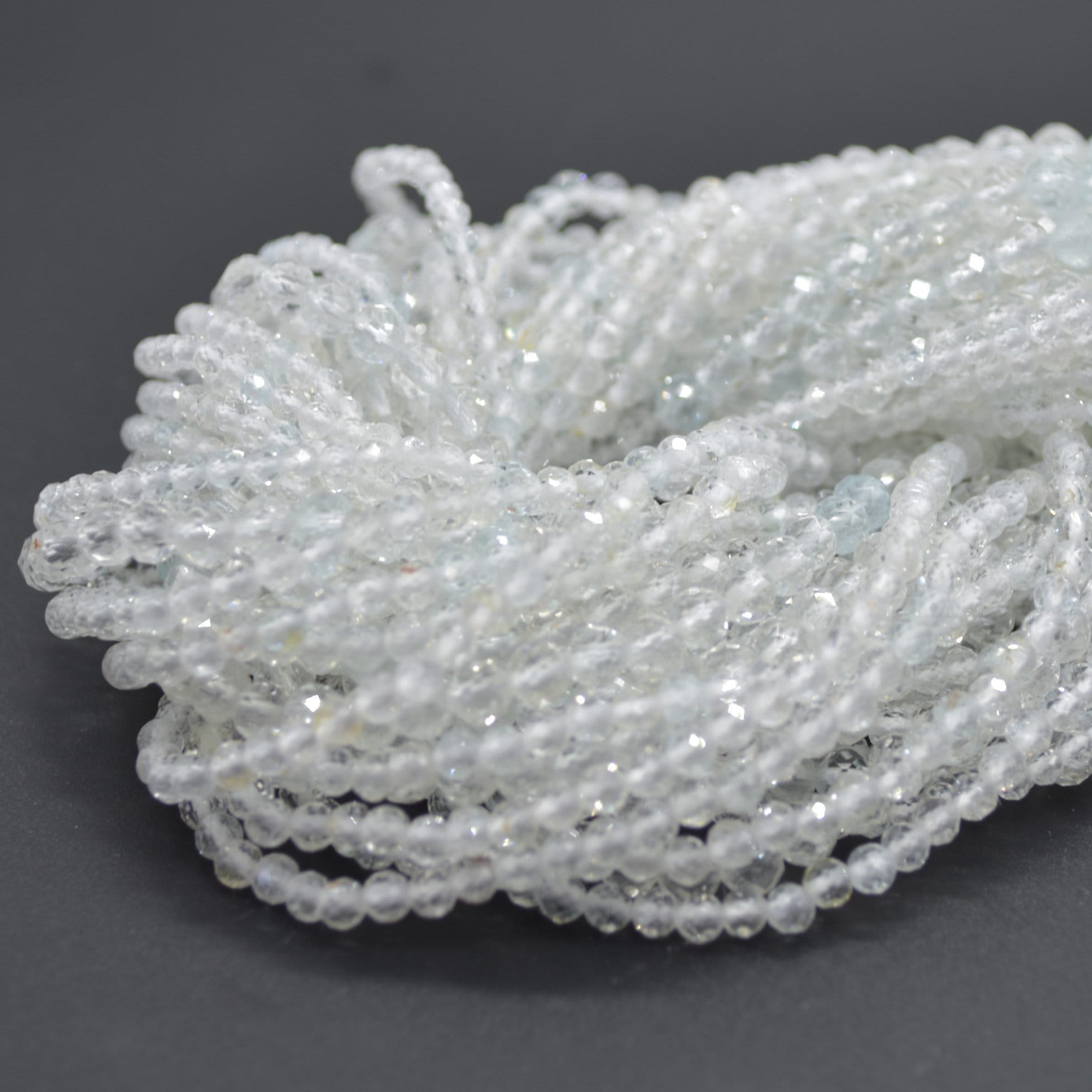 Topaz Gemstone Faceted Round Beads - 2mm, 3mm, 4mm Sizes - 15" Strand | Gemstone Beads For Jewellery Making Topaz Gemstone Faceted Round Beads - 2mm, 3mm, 4mm Sizes - 15" Strand | Gemstone Beads For Jewellery Making