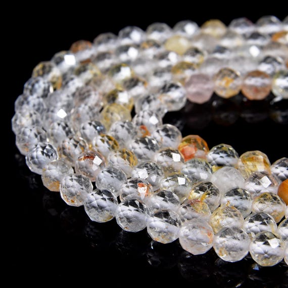 Natural Topaz Gemstone Grade Aa Micro Faceted Round 5mm Loose Beads Bulk Lot 1,2,6,12 And 50 (p115)