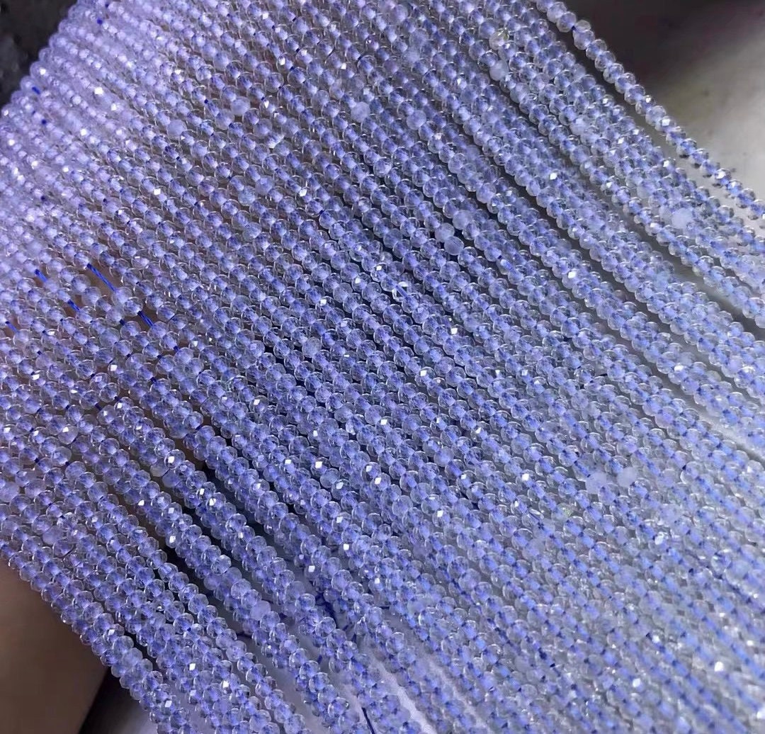 Natural Faceted Topaz Rondelle Spacer Beads,2×3mm Topaz Facete Rondelle Spacer Diy Loose Beads Wholeslae Bulk Supply, 15 Inches One Strand