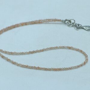 Golden Topaz Necklace, Natural Yellow Gemstone Choker, Dainty Beaded Crystal Jewelry, November Birthstone Gift, Handmade Gift For Loved Ones