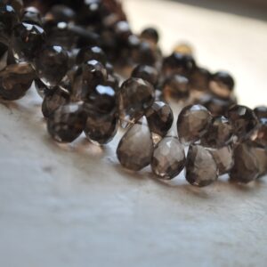 1/2 Strand Of Smoky Topaz Tear Drops Wholesale Price 25.00 1/2 Strand Of Smoky Topaz Tear Drops Wholesale Price 25.00