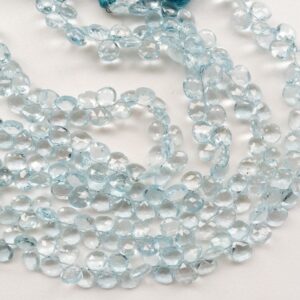 7mm Swiss Blue Topaz Beads Faceted Heart Beads, Blue Topaz Faceted Heart Briolettes, Original Blue Topaz For Jewelry (10pcs To 20pcs Option) 7mm Swiss Blue Topaz Beads Faceted Heart Beads, Blue Topaz Faceted Heart Briolettes, Original Blue Topaz For Jewelry (10pcs To 20pcs Option)