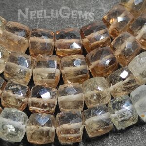 Aaa+ Imperial Topaz Faceted Cube Box Beads,natural Imperial Topaz Briolette Cube Beads,8" Gemstone Beads For Handmade Jewelry Aaa+ Imperial Topaz Faceted Cube Box Beads,natural Imperial Topaz Briolette Cube Beads,8" Gemstone Beads For Handmade Jewelry