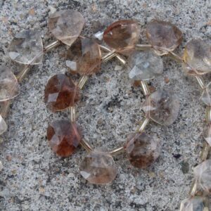 Brown Topaz Gemstone Faceted Briolette Beads | 10-piece Heart I Size 10-11 Mm | Jewelry Setting (c653) Brown Topaz Gemstone Faceted Briolette Beads | 10-piece Heart I Size 10-11 Mm | Jewelry Setting (c653)