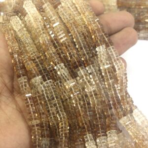 Imperial Topaz Heishi Beads: Natural Gemstone Strand (5-5.5 Mm) Imperial Topaz Heishi Beads: Natural Gemstone Strand (5-5.5 Mm)