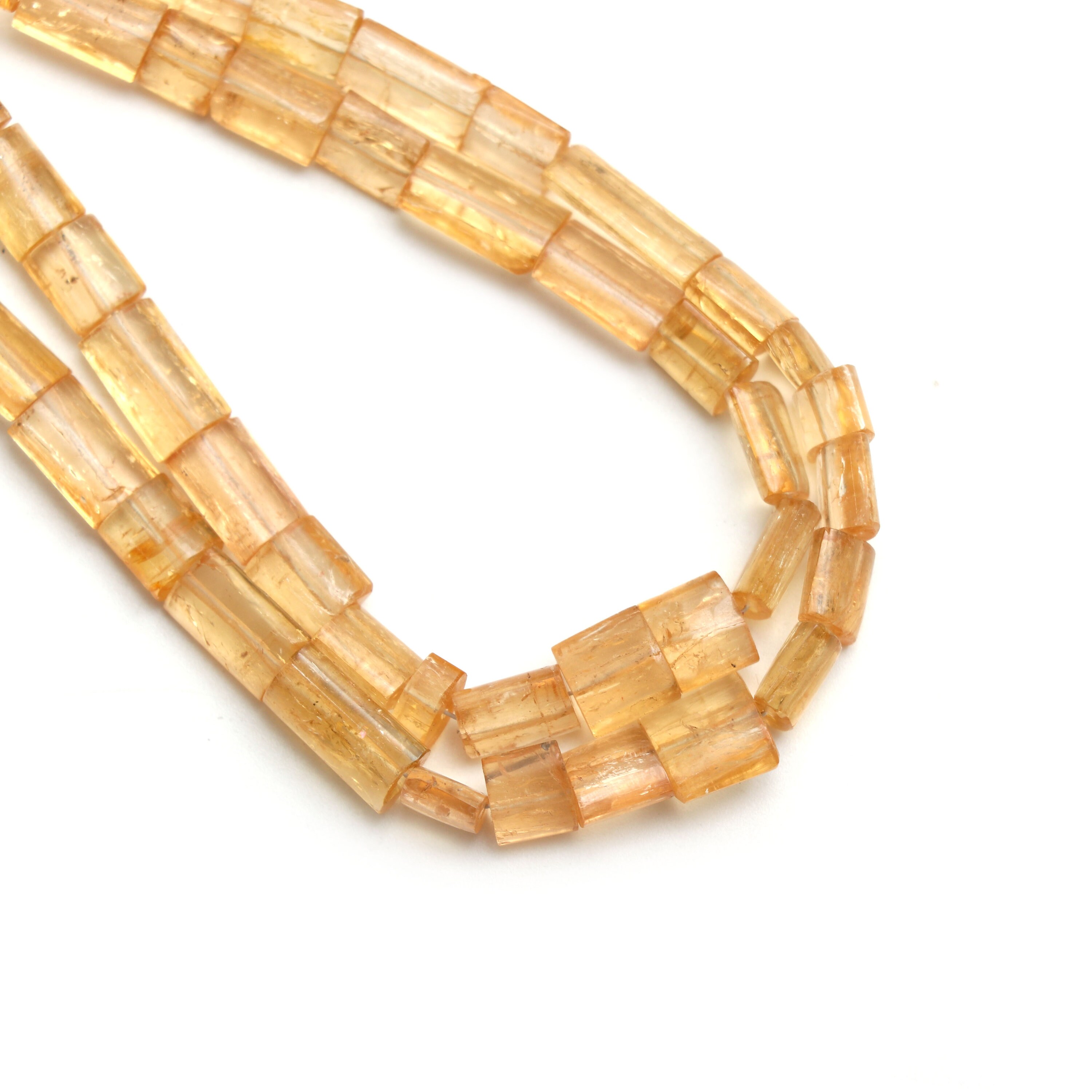 Imperial Topaz Smooth Cylinder Beads, 4.5x7 Mm To 7x9 Mm, Handmade Gift For Women, 18 Inches Full Strand, Price Per Strand