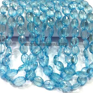 Natural Blue Topaz Faceted Oval Beads Sky Topaz Oval Gemstone Beads Topaz Oval Beads Strand Jewelry Making Oval Beads Wholesale price. Natural Blue Topaz Faceted Oval Beads Sky Topaz Oval Gemstone Beads Topaz Oval Beads Strand Jewelry Making Oval Beads Wholesale price.