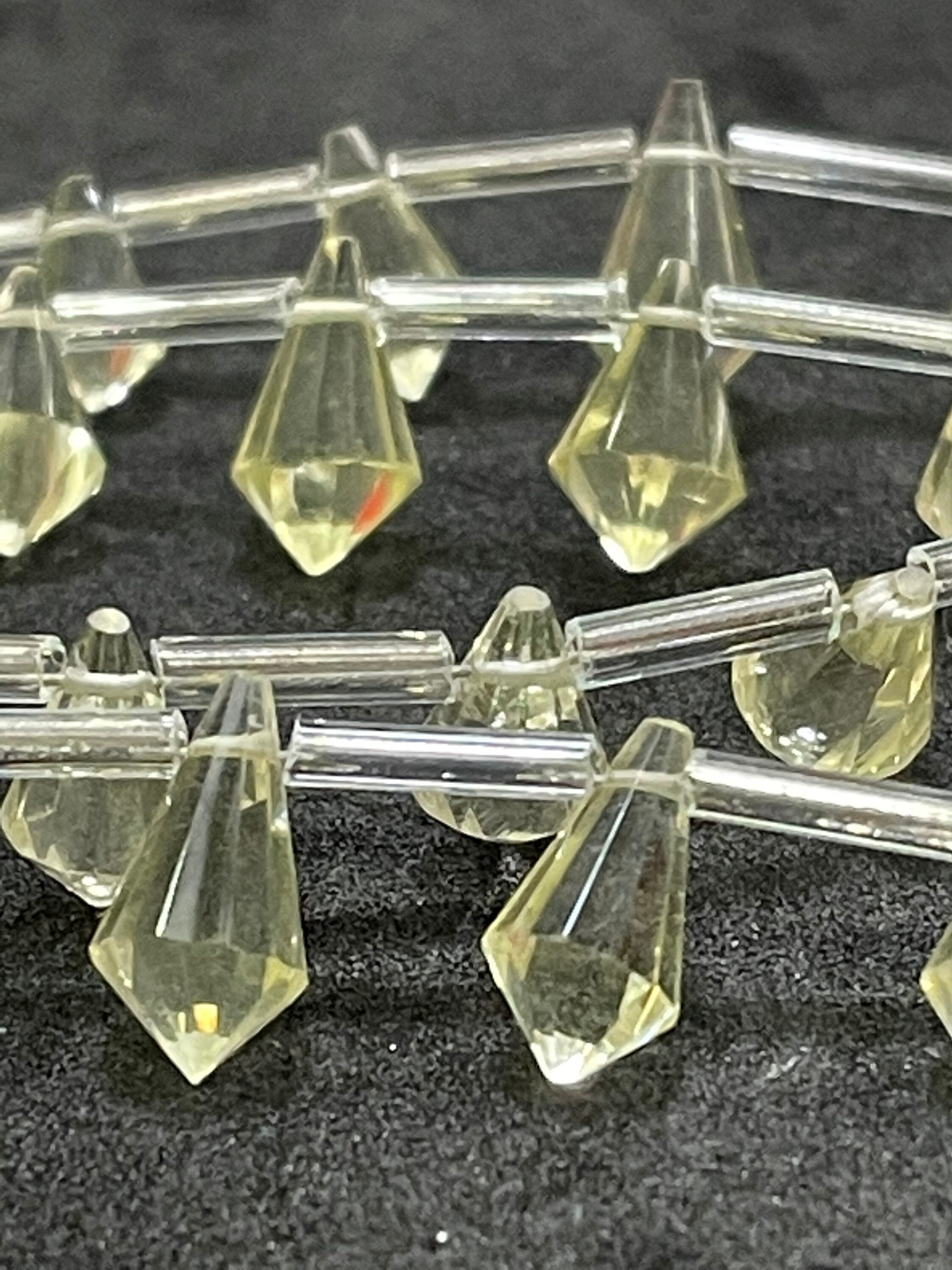 New Brand Natural Lemon Topaz Fancy Cone Cut Briolettes Gemstone Bead, Size 6/12 Mm Approx, 8 Inches Strand An Amazing Item, Wholesale Beads New Brand Natural Lemon Topaz Fancy Cone Cut Briolettes Gemstone Bead, Size 6/12 Mm Approx, 8 Inches Strand An Amazing Item, Wholesale Beads