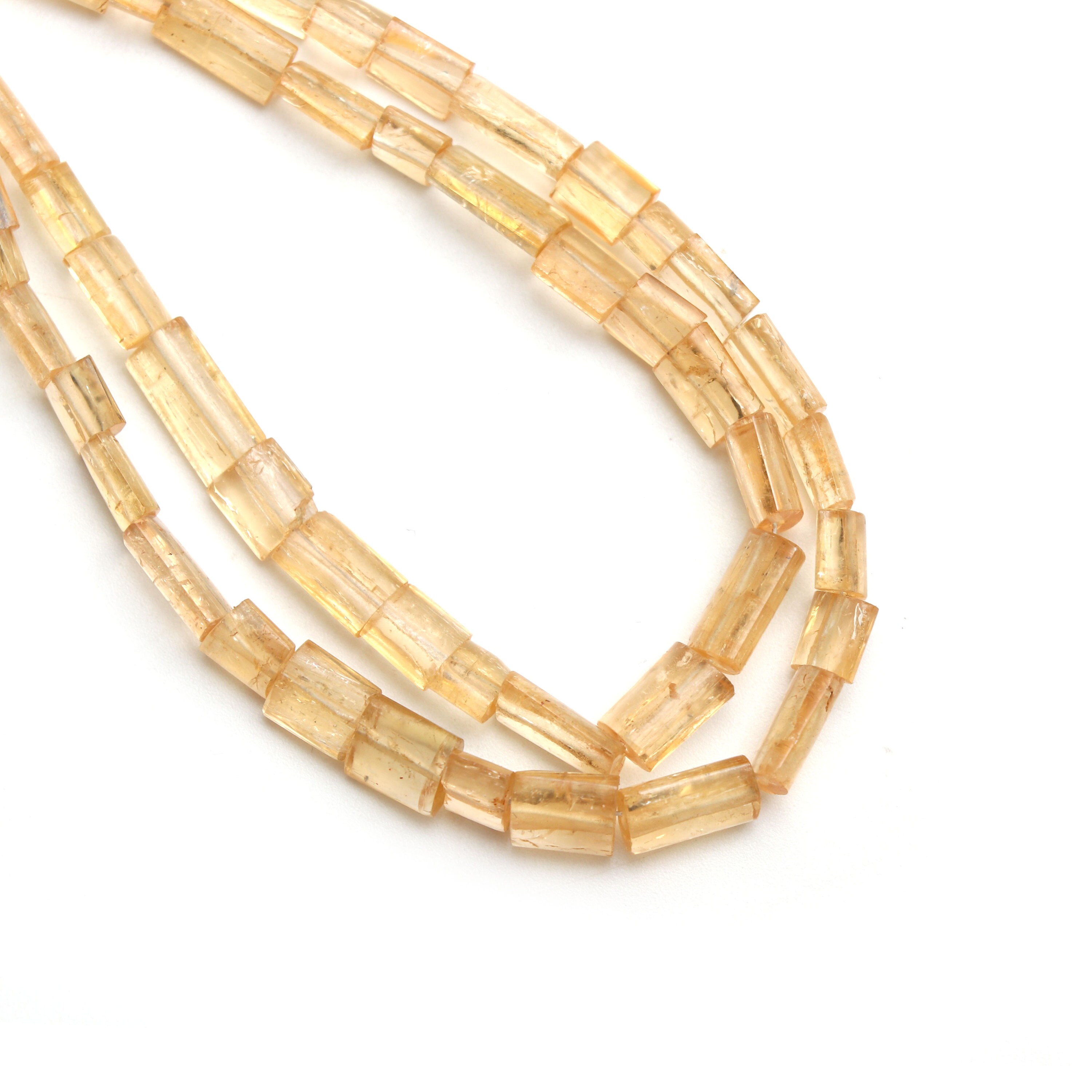 Orange Imperial Topaz Smooth Cylinder Beads, 4x8.5 Mm To 6x12 Mm, Imperial Topaz Cylinder, Imperial Topaz Jewelry Making Gemstone, 18 Inch