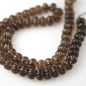 Smooth Clear Smokey Topaz Carved Beads Smooth Clear Smokey Topaz Carved Beads