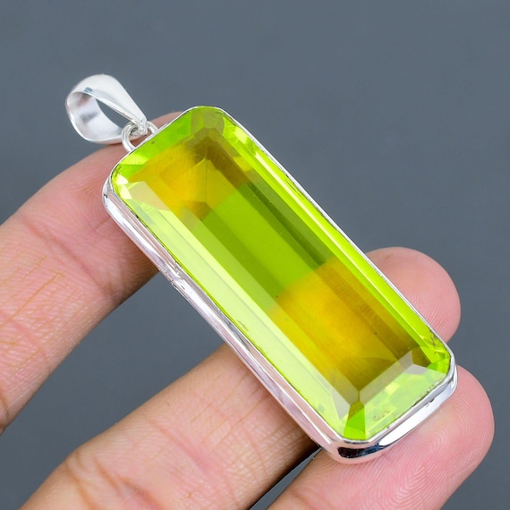 Handmade Lemon Topaz Pendant: 925 Sterling Silver Birthstone Jewelry Handmade Lemon Topaz Pendant: 925 Sterling Silver Birthstone Jewelry