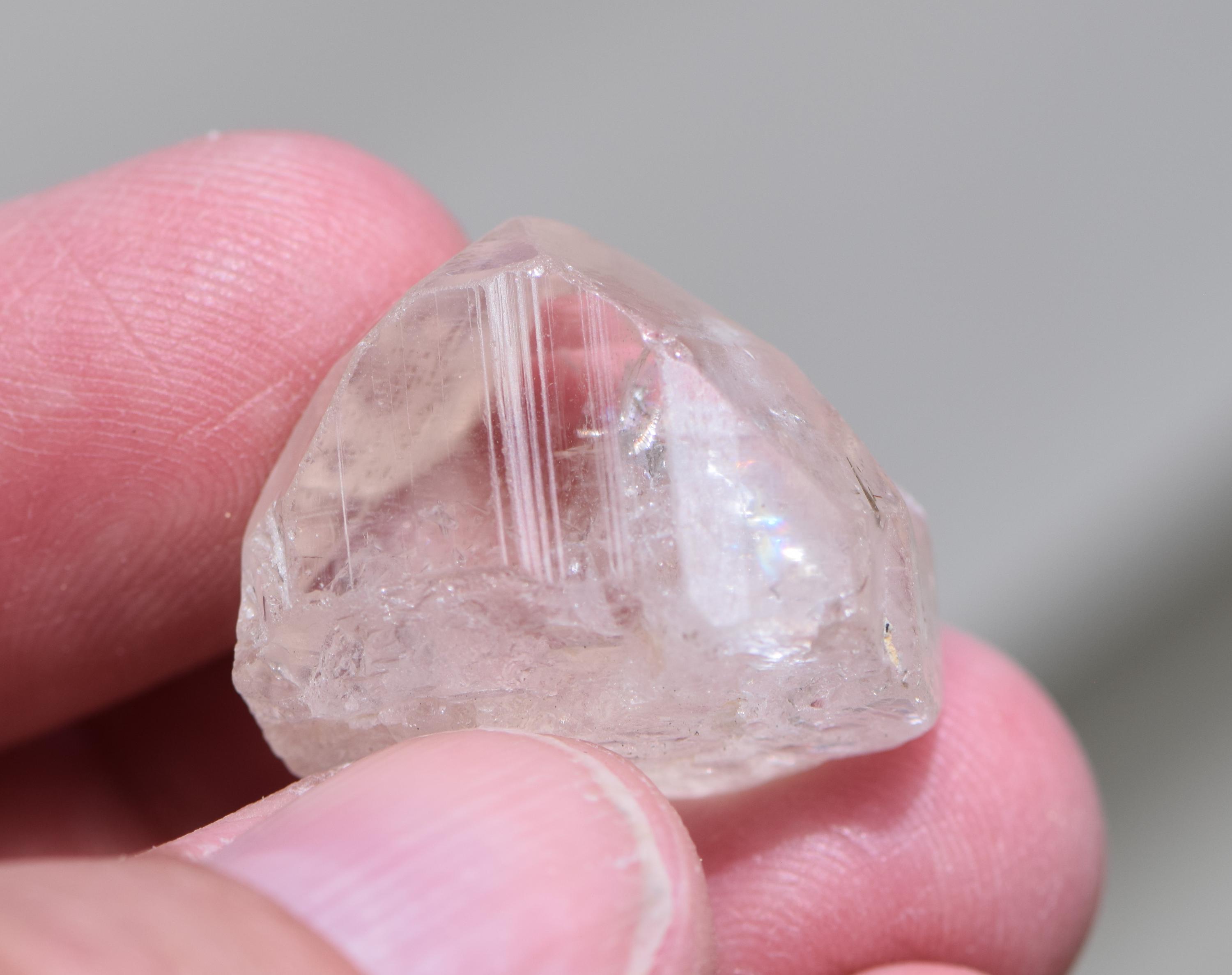 Natural Topaz Natural Point With Rainbow