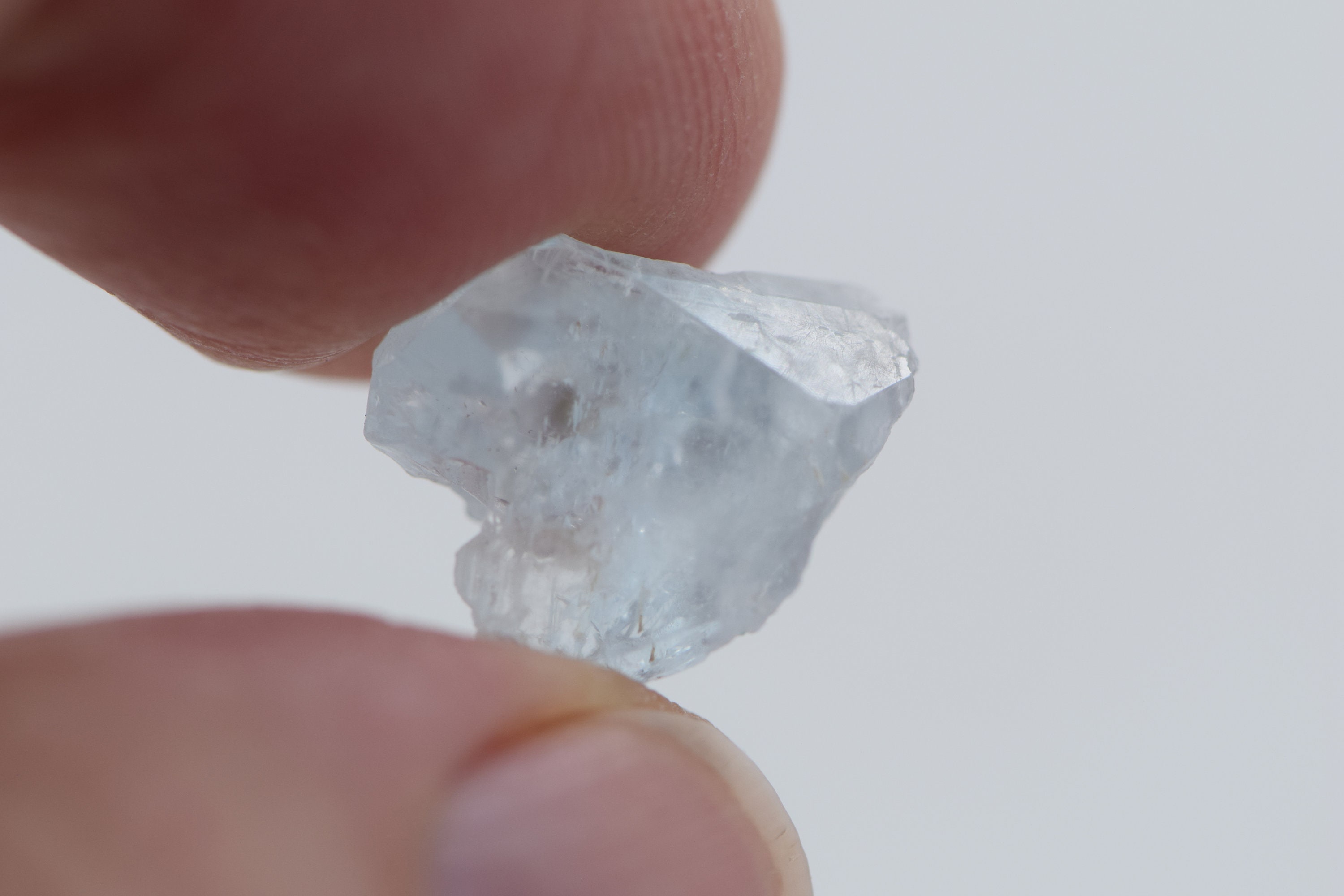 Tiny Blue Topaz Natural Point