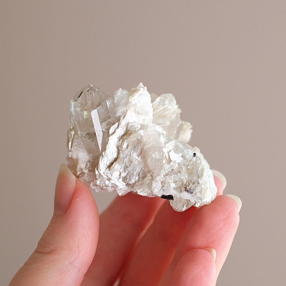 Topaz & Albite Specimen , Natural Topaz Crystal Specimen