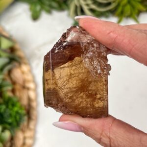 Champagne Topaz | 99g | - #11 (raw Brown Crystal Specimen, Sacral Chakra, Healing Stone)