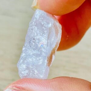 Raw Topaz Crystal (6.0G) Rough Topaz Stone Natural Pink Clear Color Topaz, Raw Crystal Etched KATLAN Mardan Pakistan Gemstone