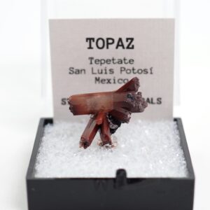 Topaz Crystal Mexico Mineral Specimen Thumbnail Box