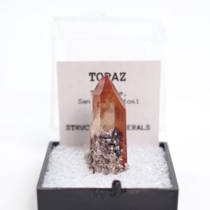 Topaz Crystal Mexico - Thumbnail Box Mineral Specimen