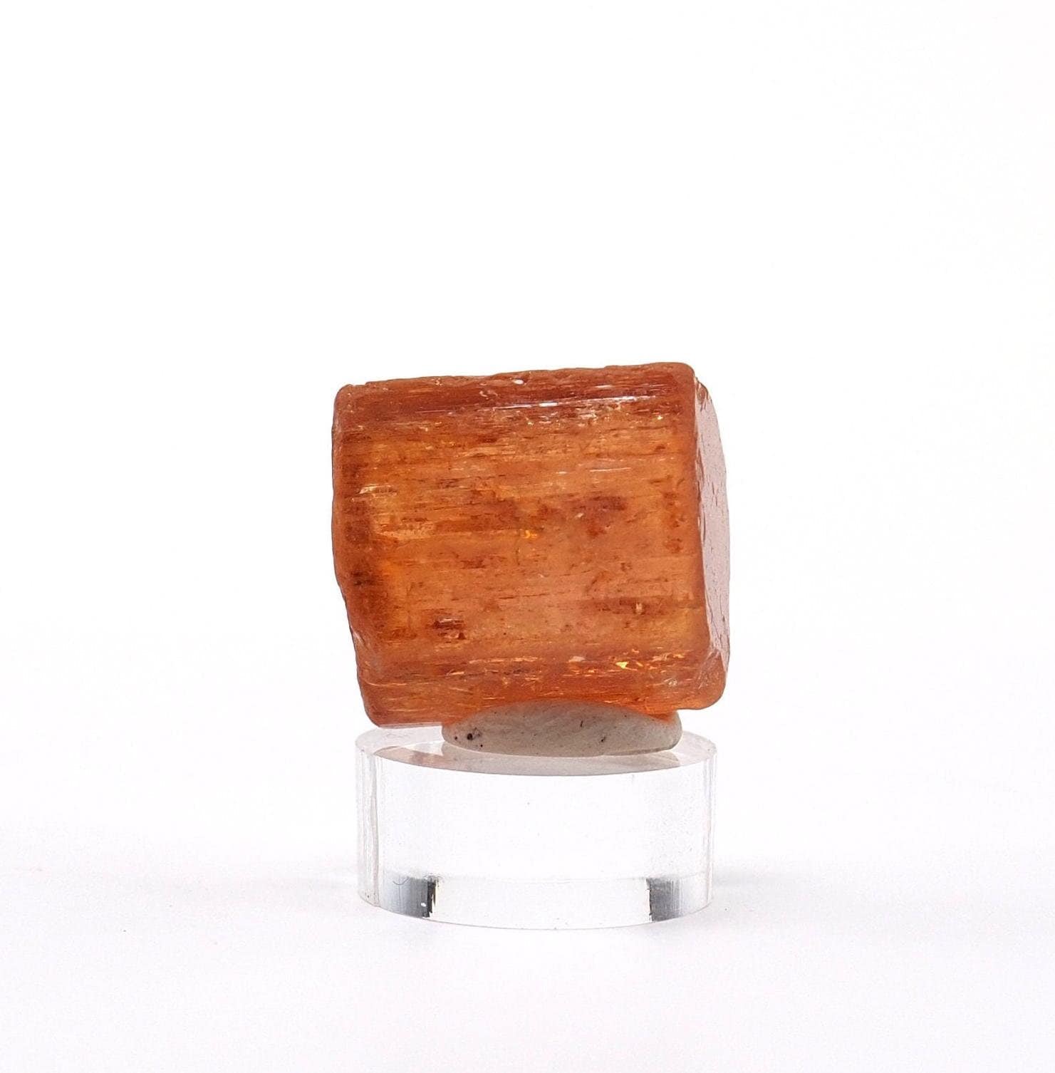 Raw Topaz Crystal, Natural Gemstone Mineral Specimen From Brazil
