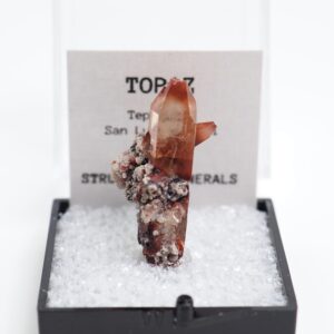 Topaz Crystals Mexico Thumbnail Mineral Specimen Perky Box