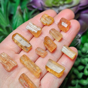 Imperial Topaz Crystal Specimen: Raw Gold Topaz From Brazil