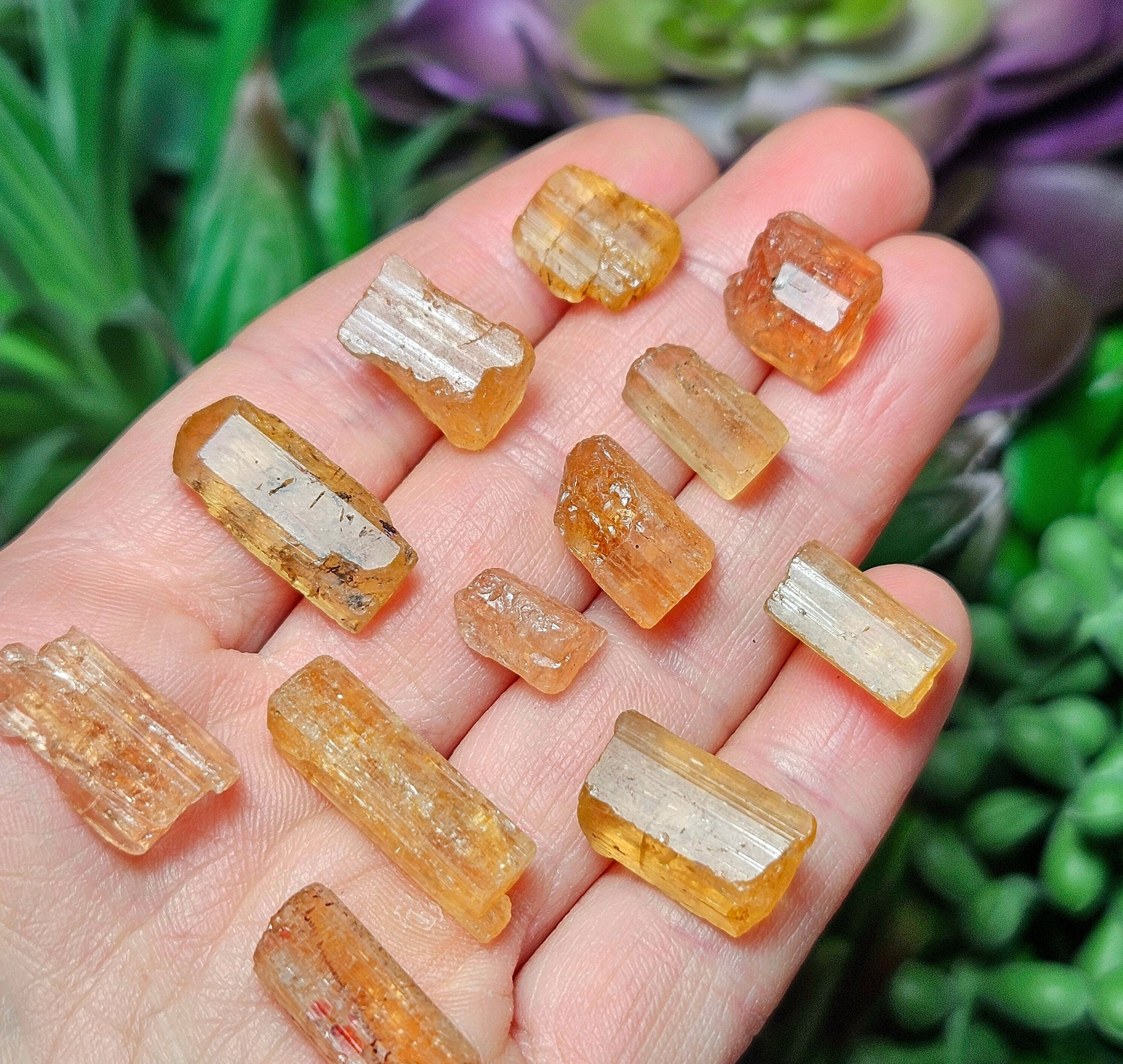 Imperial Topaz Crystal Specimen: Raw Gold Topaz From Brazil Imperial Topaz Crystal Specimen: Raw Gold Topaz From Brazil