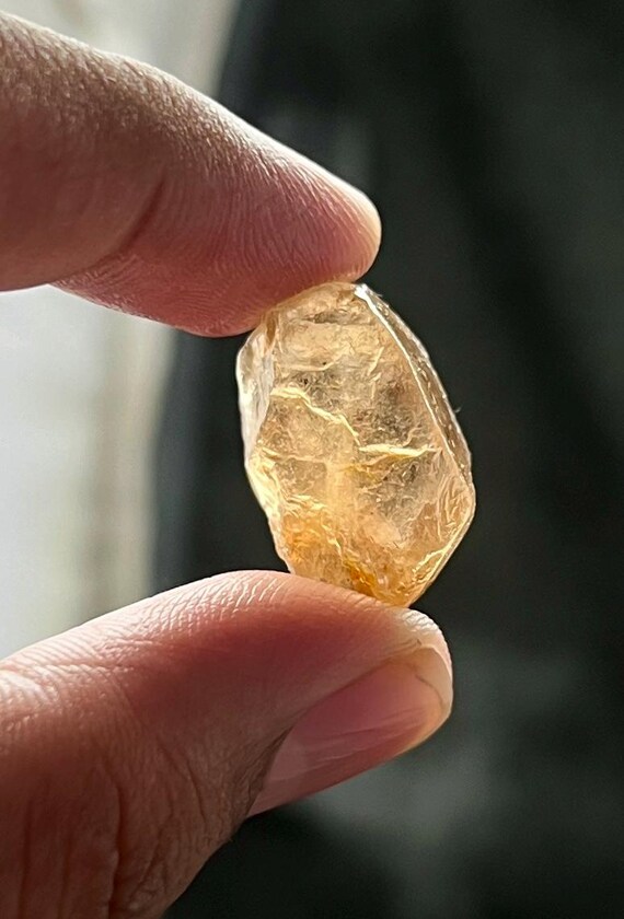 Raw Imperial Topaz Rough Lot | Natural Golden Crystal 20-25mm