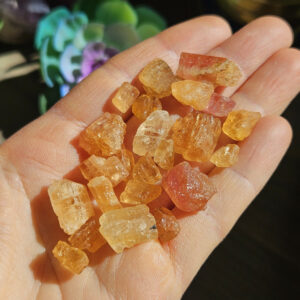 Raw Imperial Topaz Specimen: Golden Crystal From Brazil