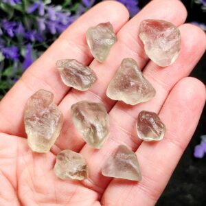 Natural Topaz Crystal, Nigerial Topaz Specimen, Blue-gold Coloring