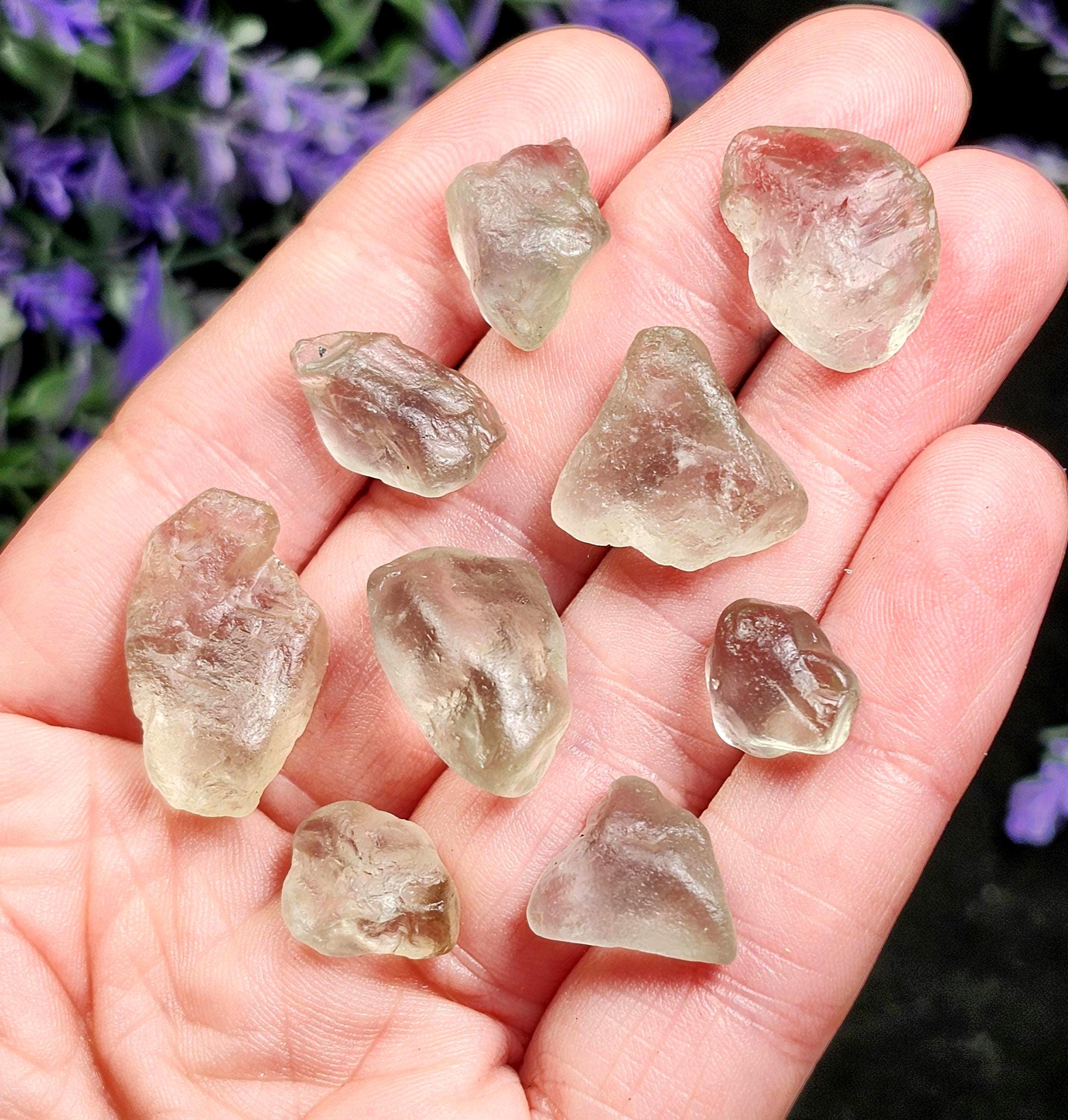 Natural Topaz Crystal, Nigerial Topaz Specimen, Blue-gold Coloring