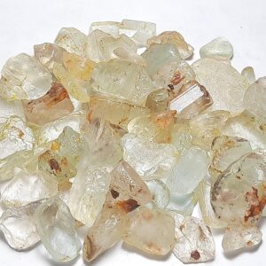 Natural White Topaz Rough Gemstone: Raw Crystal Specimens