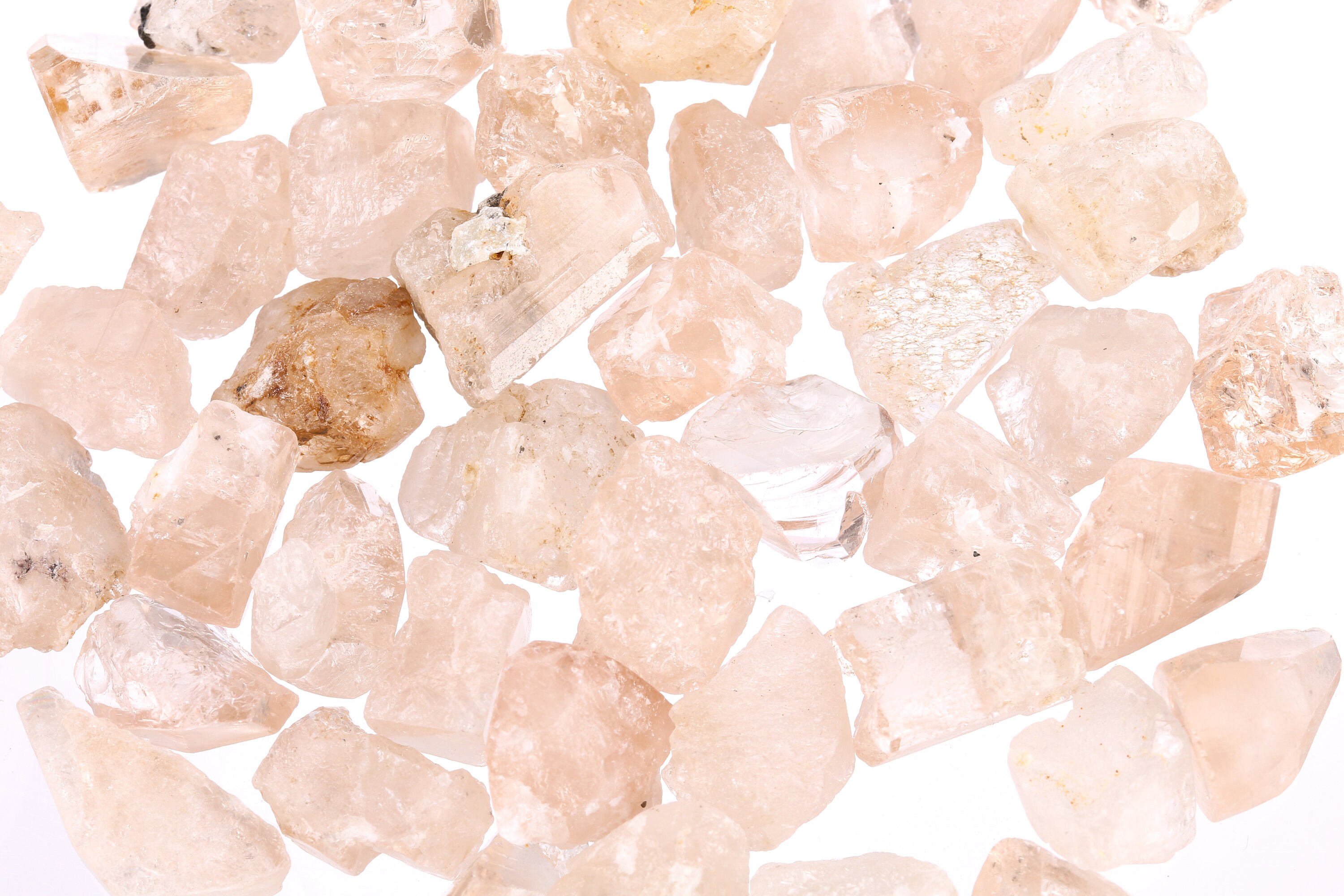 Raw Peach Topaz Pieces, Rough Topaz Uncut, Rough Topaz, Topaz Crystals, December Birthstone, Bulk Raw Gemstones, Ptopaz002
